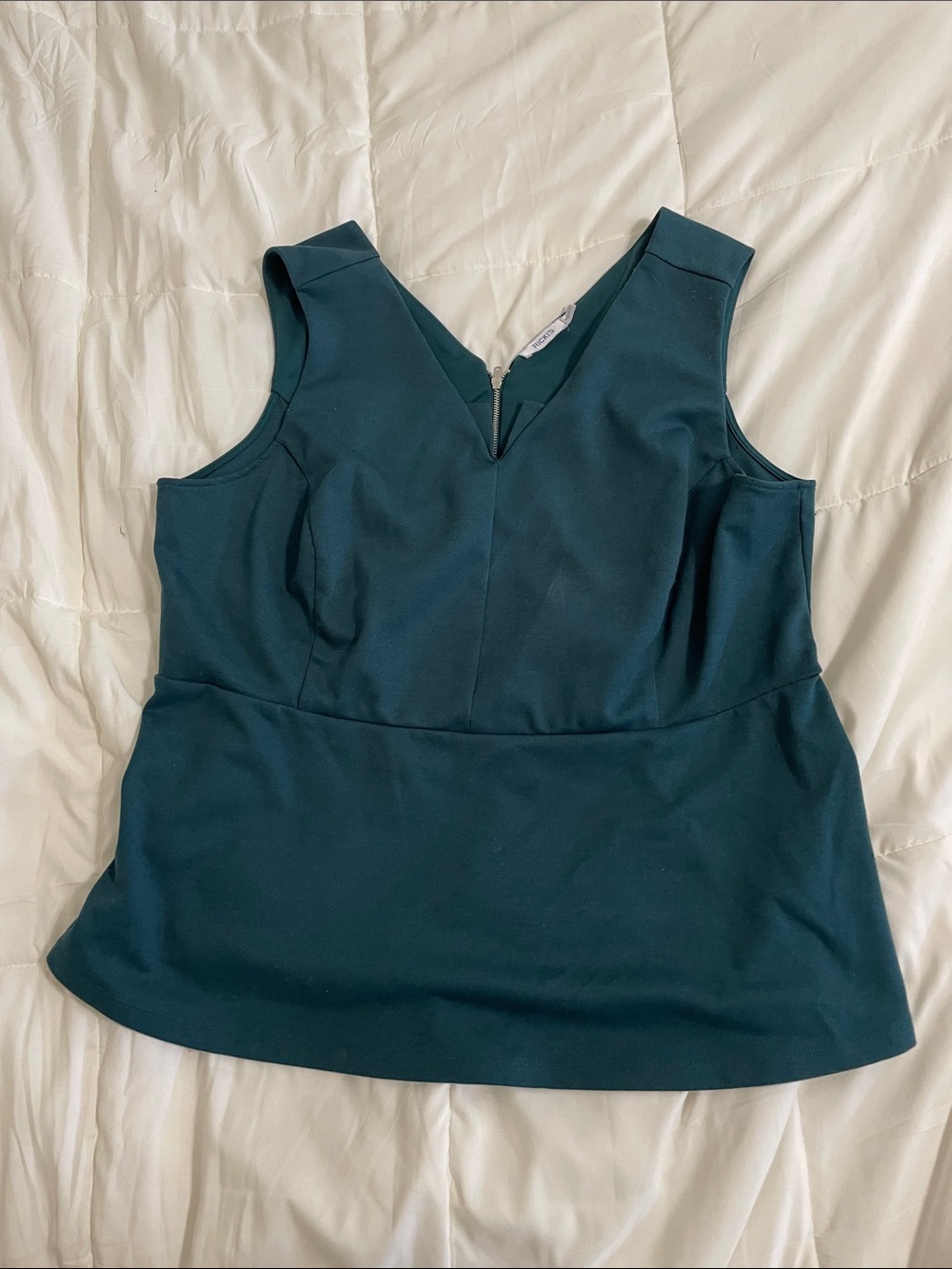Ricki's Teal Green V-Neck Sleeveless Tank Top